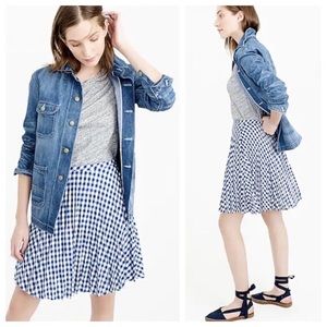 J. Crew gingham mini skirt